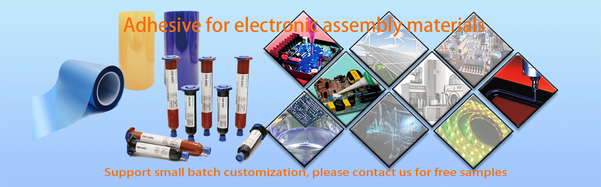 Adhesive for electronic assembly materials