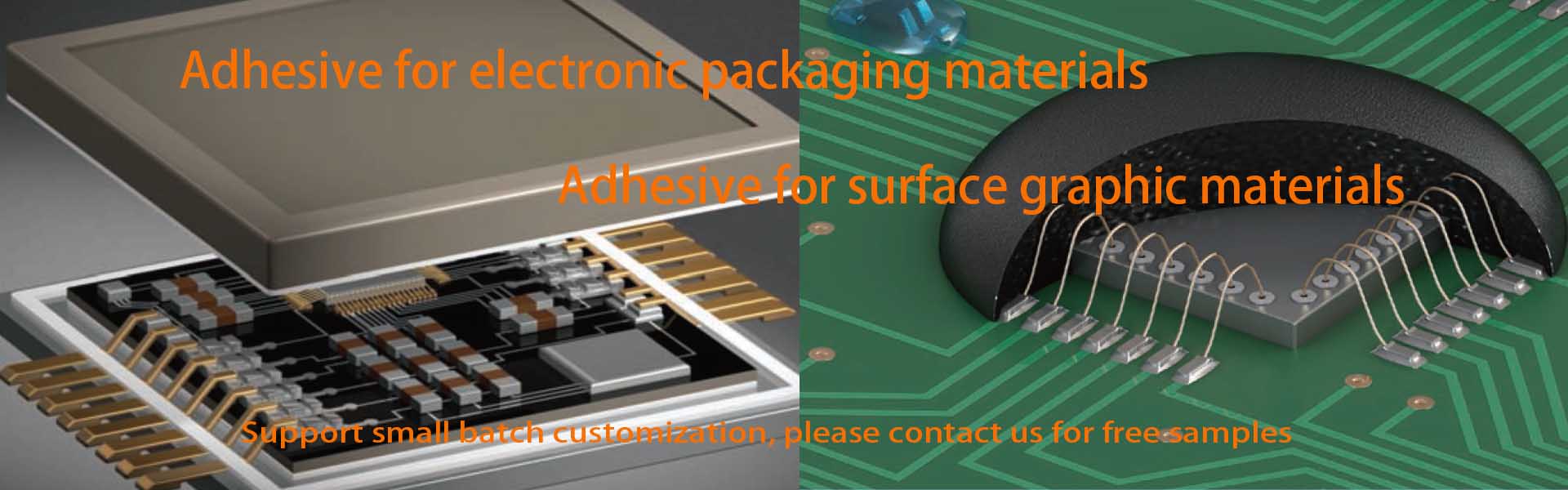 Adhesive for electronic packaging materials