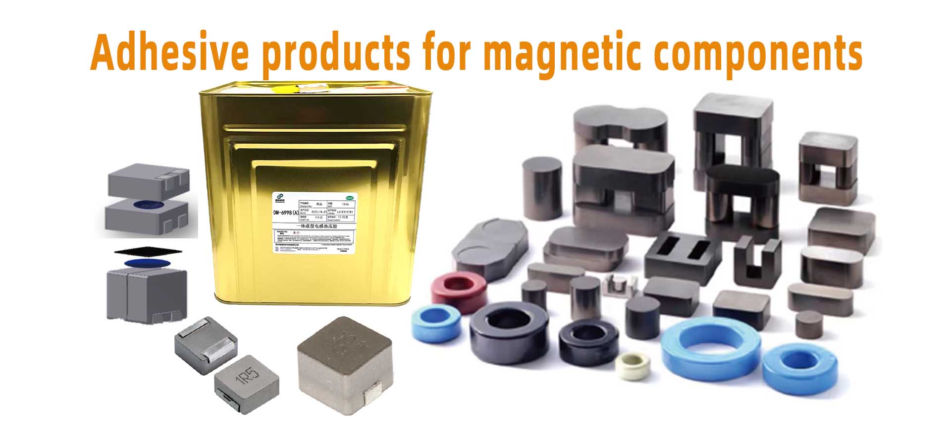 Magnetic component adhesive